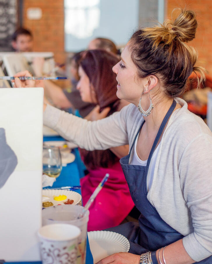 woman painting